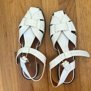Zara leather fisherman Sandals size 36
